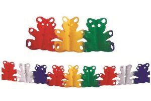 Papírová girlanda medvídek