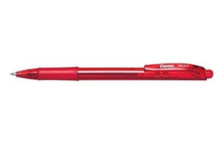 PENTEL Propiska Retactable Ball BK 417-B-červená 0,7mm