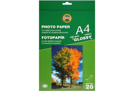 KOH-I-NOOR Papír foto lesklý 150g, 20ks