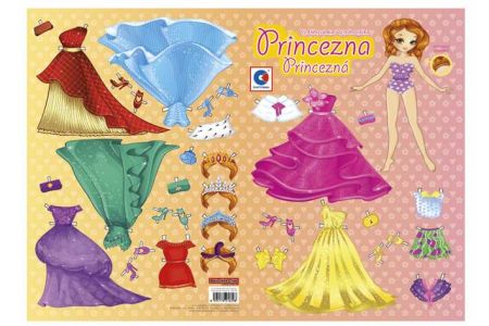 Vystřihovánka - Princezna / BV039 / Baloušek tisk