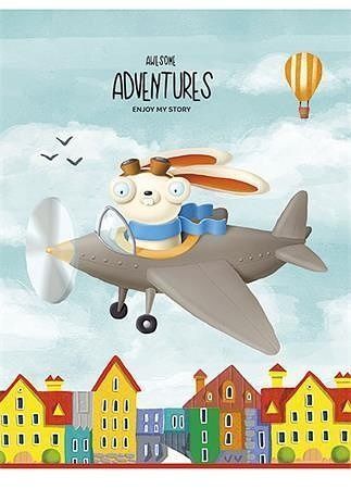 Sešit "Adventures", čtverečkovaný, mix, A5, 36 listů, SHKOLYARYK