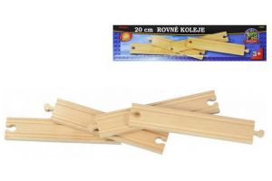 Maxim 20cm rovné koleje 4 ks dřevo