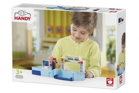 EFKO Igráček HANDY Nádraží s výpravčím a doplňky 22221
