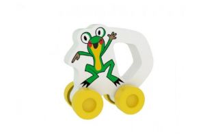 Moje první autíčko Žabka pěna 8cm na kartě