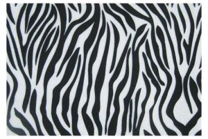Plsť potisk vzor zebra A4 10 ks