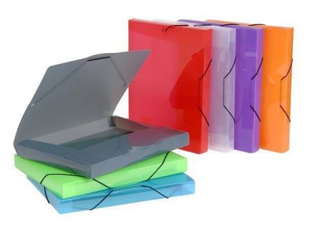 Plastová složka "Propyglass", A4, 30 mm, PP, různé barvy, VIQUEL