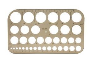 KOH-I-NOOR Šablona kružnicová 749161 kouřová