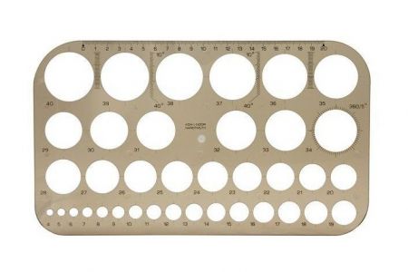 KOH-I-NOOR Šablona kružnicová 749161 kouřová