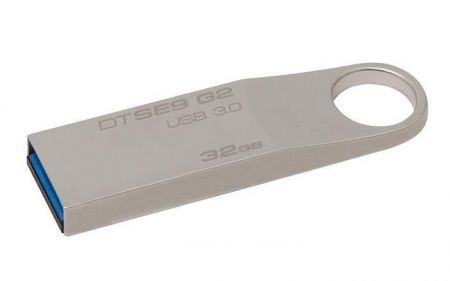 USB Flash disk "DataTraveler SE9 G2", 32GB, 100/15MB/sec, USB 3.0 ,s kroužkem, KINGSTON