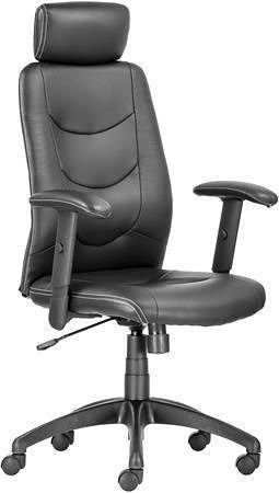 Manažerská židle "PHILADELPHIA", černá, PU, černá základna
