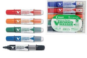 Pilot, Sada 5 ks Popisovač na bílé tabule, 2.3, (M) střední, mix barev