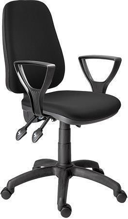 Kancelářská židle "1140", černá, textilní, černá základna