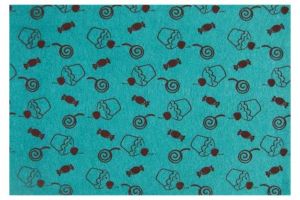 Plsť filc potisk vzor cukrovinky A4 10ks