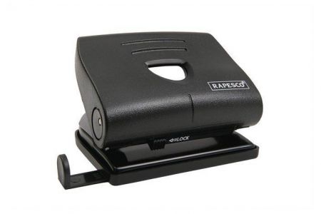 Děrovačka "820-P", na 12 listů, plastová, černá, RAPESCO