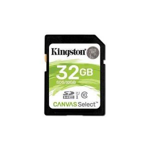 Paměťová karta SDHC "Canvas Select", 32GB, Class 10/U1, 80/10 MB/s, KINGSTON
