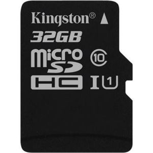 Paměťová karta microSDHC "Canvas Select", 32GB, Class 10/U1, 80/10 MB/s, KINGSTON
