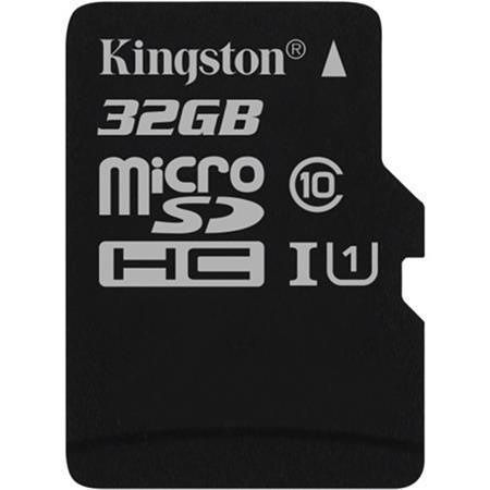 Paměťová karta microSDHC "Canvas Select", 32GB, Class 10/U1, 80/10 MB/s, KINGSTON