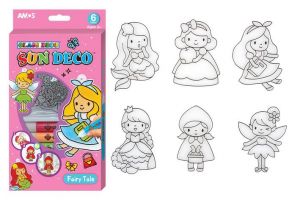 Sada barviček na sklo 6 barev 10,5ml+6 sklíček POHÁDKA