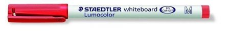 Popisovač na bílou tabuli "Lumocolor 301", červená, kuželový hrot, M, 1mm, STAEDTLER