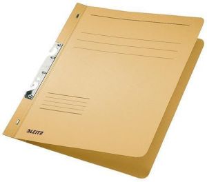 Desky s rychlo vazačem, žlutá, karton, A4, metalická struktura, LEITZ
