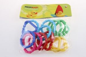 Řetěz/zábrana tvary plast 7cm 16ks