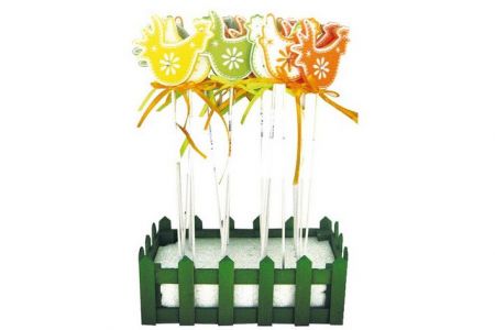 Slepička dřevěná zápich 5 cm + špejle