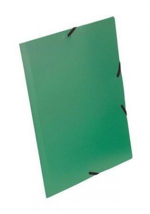 Desky s gumičkou "Standard", zelená, PP, 15 mm, A4, VIQUEL