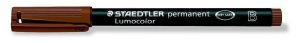 Permanentní popisovač "Lumocolor 314 B", hnědá, 1-2,5 mm, OHP, STAEDTLER