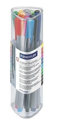 Liner "Triplus 334", sada, 12 barev, 0,3 mm, STAEDTLER