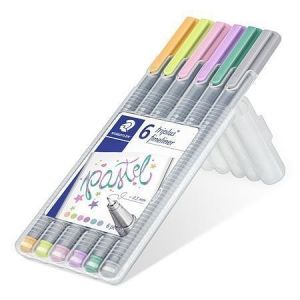 Linery "Triplus 334 Pastel", sada 6 barev - pastelové, 0,3mm, STAEDTLER