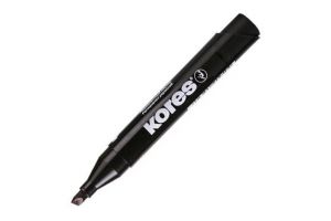 KORES K-MARKER Permanentní popisovač, zkosený hrot 3-5 mm, černý