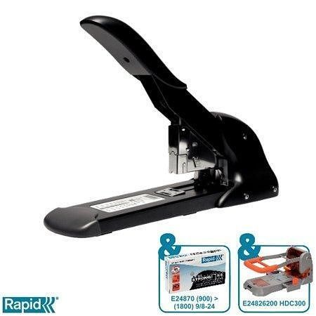 Sešívačka "HD210", černá, velkokapacitní, 210 listů, RAPID