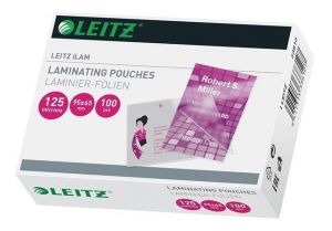 Laminovací kapsy "iLAM", čirá, 65 x 95 mm, 125 mikron, LEITZ