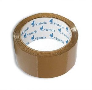 Balicí lepicí páska, hnědá, 50 mm x 60 m, VICTORIA