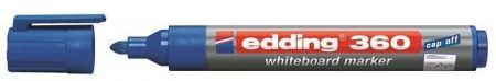 Popisovač na bílou tabuli a flipchart "360", modrá, 1,5-3mm, kuželový hrot, EDDING