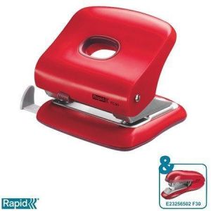 Děrovačka "FC30", červená, 30 listů, RAPID