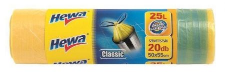 Pytle na odpadky, zatahovací, 25 l, 20 ks, HEWA