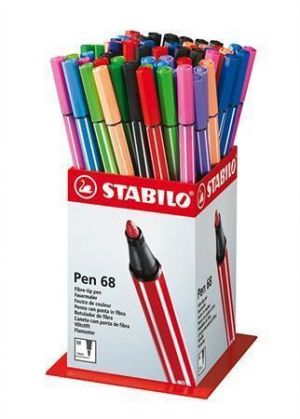 Fix "Pen 68", mix barev, 1mm, 60ks/displej, STABILO