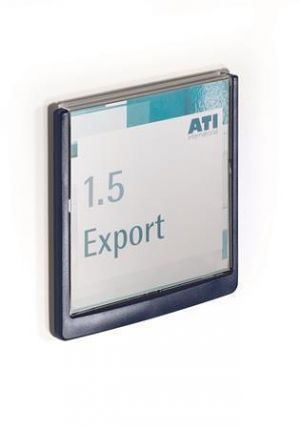 Informační tabulka "CLICK SIGN", modrá, 149x148,5 mm, DURABLE