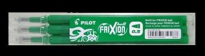 Náplň do rolleru "Frixion", zelená, 0,25mm, vymazatelná, PILOT