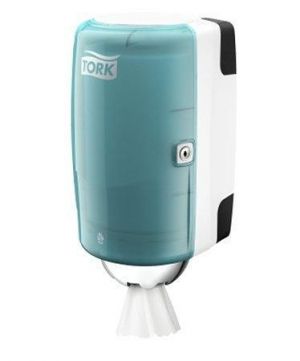 Zásobník na papírové ručníky &quot;Mini&quot;, bílá/tyrkys, plastový, M1 systém, TORK