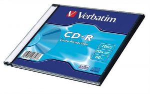 CD-R 700MB, 80min., 52x, DLP Crystal AZO, Verbatim, 1ks