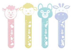 Pravítko a záložka "C-SR06", plast, 10cm, mix barev, COLOKIT 