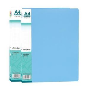 Desky s rychlosvorkou &quot;FO-CF02&quot;, modrá, A4, PP, FLEXOFFICE