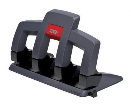 Čtyřděrovačka "Supreme SP34", černá/šedá, 30 listů, RAPID