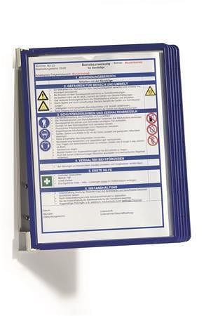 Prezentační kapsa "VARIO® WALL 5", tmavě modrá, nástěnná, 5 kapes, DURABLE