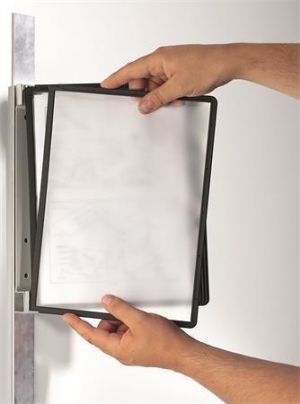 Prezentační kapsa "VARIO® 5 MAGNETIC", černá, magnetická, nástěnná, 5 kapes, DURABLE