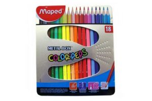 Pastelky 18ks Metál Box MAPED