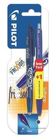 Roller "Frixion Ball", modrá, 0,35 mm + "Super Grip G" kuličkové pero, PILOT