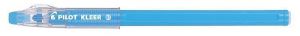 Kuličkové pero "Kleer", sv.modrá, 0,35mm, uzavíratelné, čiré, vymazatelné, PILOT